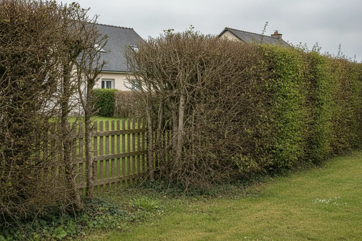 Chantier à Cormelles-le-Royal avant intervention